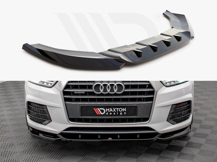 Maxton Design - FRONT SPLITTER V.1 AUDI Q3 S-LINE 8U FACELIFT (2014-2018)