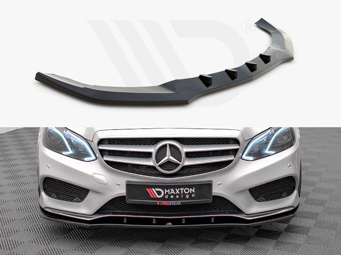 Maxton Design - FRONT SPLITTER V.1 MERCEDES E AMG-LINE SEDAN W212 FACELIFT (2012-2016)