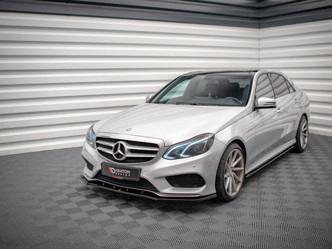 Maxton Design - FRONT SPLITTER V.1 MERCEDES E AMG-LINE SEDAN W212 FACELIFT (2012-2016)