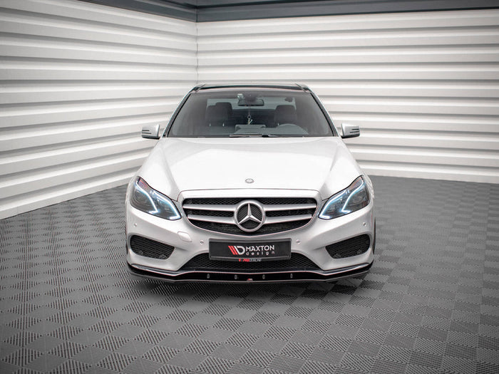 Maxton Design - FRONT SPLITTER V.1 MERCEDES E AMG-LINE SEDAN W212 FACELIFT (2012-2016)