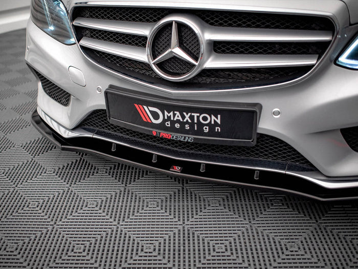 Maxton Design - FRONT SPLITTER V.1 MERCEDES E AMG-LINE SEDAN W212 FACELIFT (2012-2016)