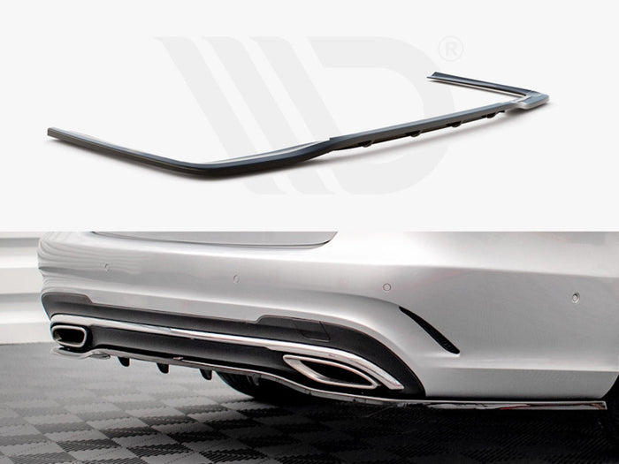 Maxton Design - REAR SPLITTER (VERTICAL BARS) MERCEDES E AMG-LINE SEDAN W212 FACELIFT (2012-2016)