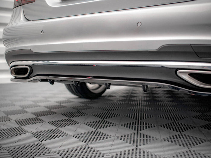 Maxton Design - REAR SPLITTER (VERTICAL BARS) MERCEDES E AMG-LINE SEDAN W212 FACELIFT (2012-2016)