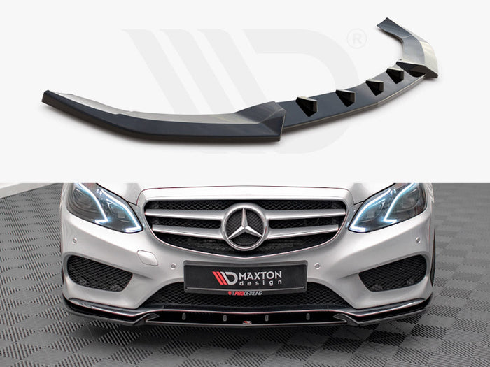 Maxton Design - FRONT SPLITTER V.2 MERCEDES E AMG-LINE SEDAN W212 FACELIFT (2012-2016)