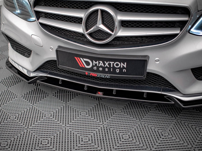 Maxton Design - FRONT SPLITTER V.2 MERCEDES E AMG-LINE SEDAN W212 FACELIFT (2012-2016)