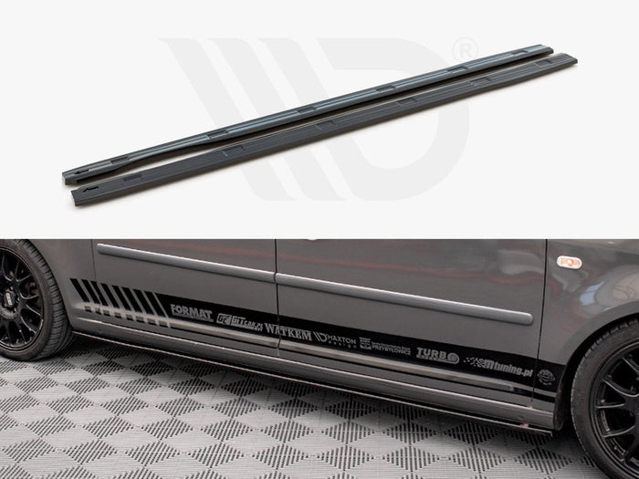 Maxton Design - SIDE SKIRTS DIFFUSERS VW CADDY LONG MK3 FACELIFT (2010-2015)