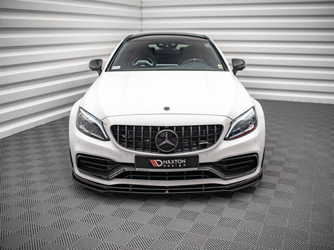 Maxton Design - FRONT SPLITTER V.1 MERCEDES-AMG C63 COUPE AMG AERO PACK C205 FACELIFT