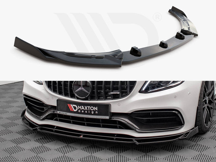 Maxton Design - FRONT SPLITTER V.2 MERCEDES-AMG C63 COUPE AMG AERO PACK C205 FACELIFT