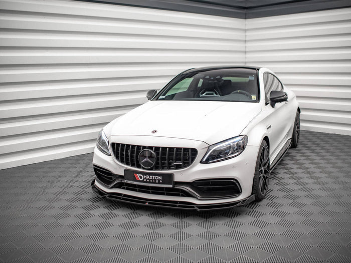 Maxton Design - FRONT SPLITTER V.2 MERCEDES-AMG C63 COUPE AMG AERO PACK C205 FACELIFT