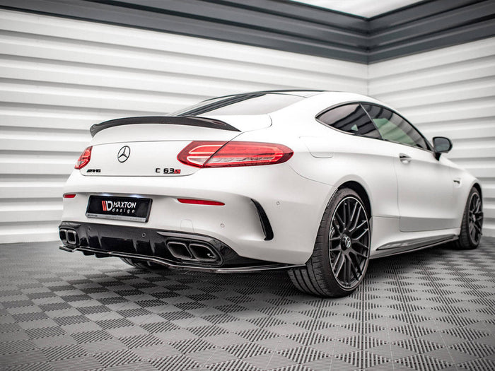 Maxton Design - Rear Splitter (Vertical Bars) Mercedes-AMG C 63AMG Coupe AMG Aero Pack C205 Facelift