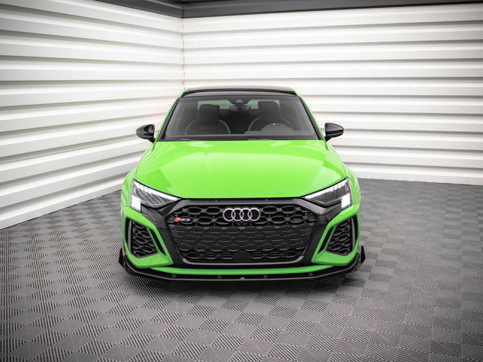 Maxton Design - STREET PRO FRONT SPLITTER V.1 (+FLAPS) AUDI RS3 8Y (2020-)