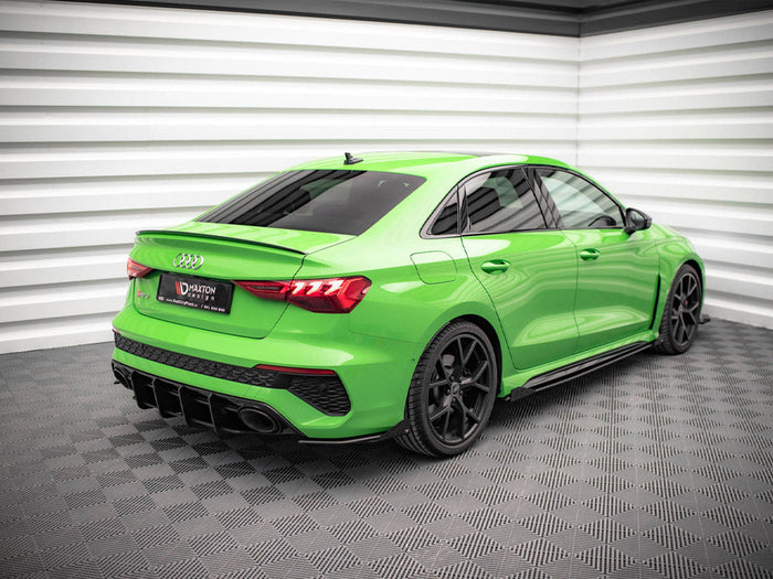 Maxton Design - STREET PRO REAR SIDE SPLITTERS (+FLAPS) AUDI RS3 SEDAN 8Y (2020-)