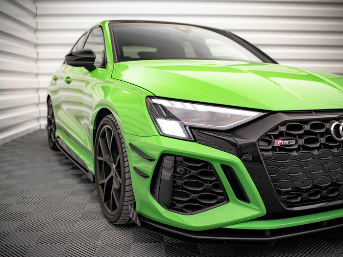Maxton Design - FRONT BUMPER WINGS (CANARDS) AUDI RS3 8Y (2020-)
