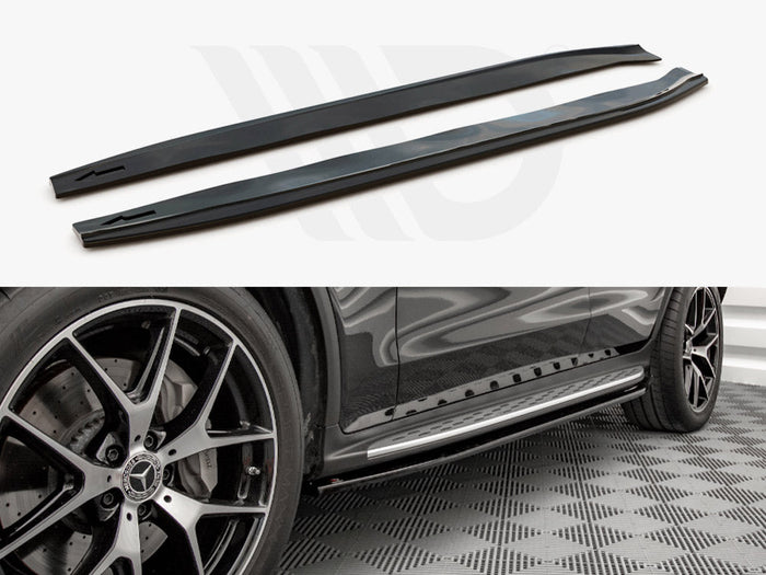 Maxton Design - SIDE SKIRTS DIFFUSERS MERCEDES GLC COUPE AMG-LINE C253 FACELIFT (2019-)