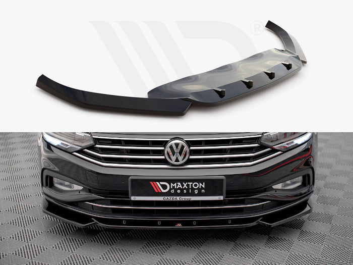 Maxton Design - FRONT SPLITTER V.1 VW PASSAT B8 FACELIFT (2019-2023)