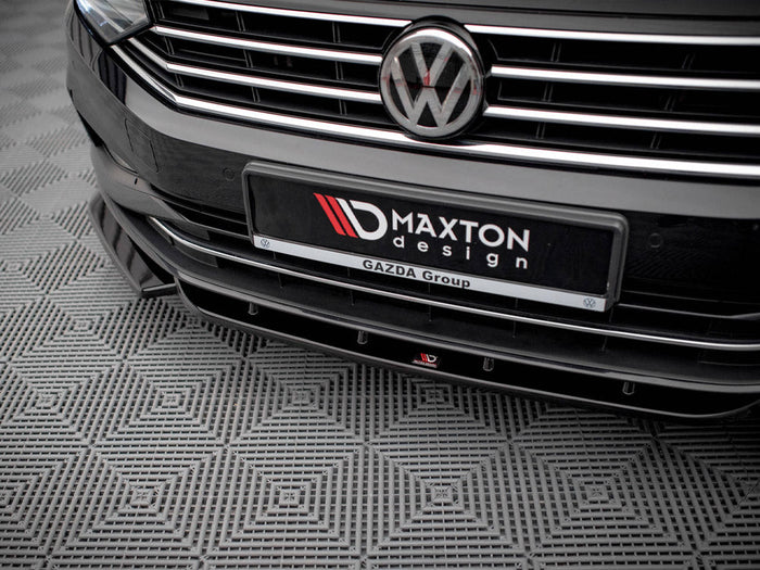 Maxton Design - FRONT SPLITTER V.1 VW PASSAT B8 FACELIFT (2019-2023)