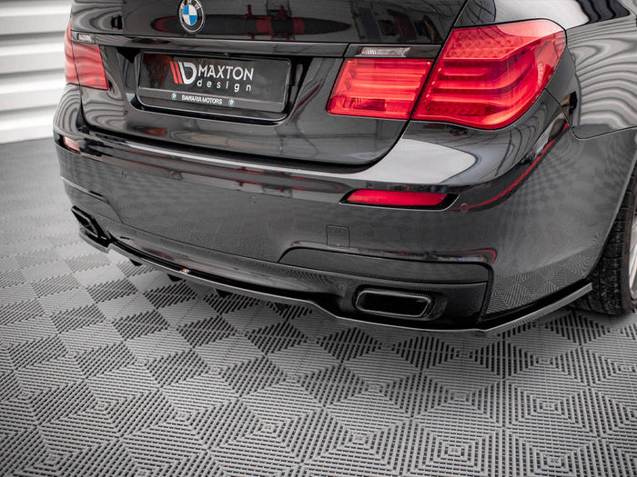 Maxton Design - CENTRAL REAR SPLITTER (VERTICAL BARS) BMW 7 M-PACK F01 (2008-2013)