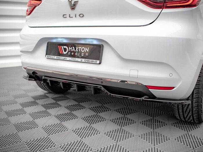 Maxton Design - CENTRAL REAR SPLITTER (VERTICAL BARS) RENAULT CLIO MK5 (2019-2023