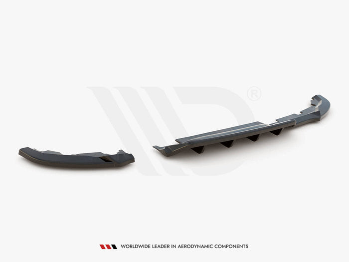 Maxton Design - CENTRAL REAR SPLITTER (VERTICAL BARS) RENAULT CLIO MK5 (2019-2023
