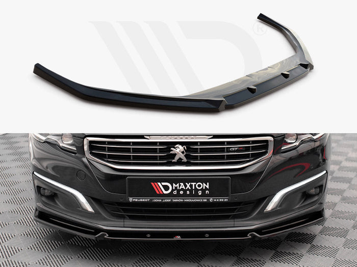 Maxton Design - FRONT SPLITTER V.1 PEUGEOT 508 GT MK1 FACELIFT (2014-2018)