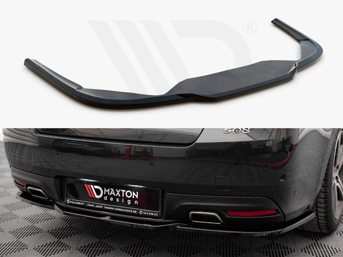 Maxton Design - CENTRAL REAR SPLITTER (VERTICAL BARS) PEUGEOT 508 GT MK1 FACELIFT (2014-2018)
