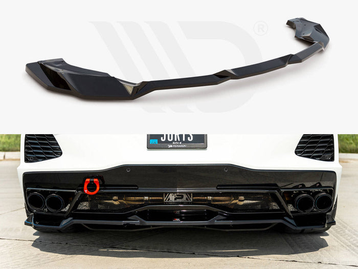 Maxton Design - CENTRAL REAR SPLITTER CHEVROLET CORVETTE C8 (2020-)