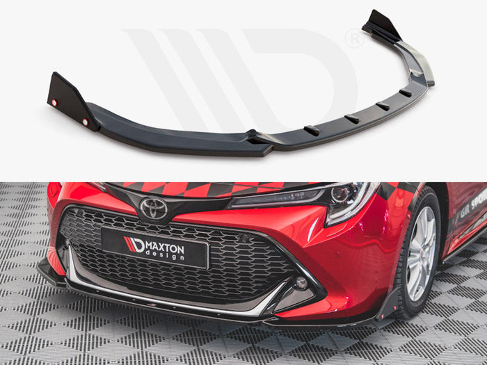 Maxton Design - Front Splitter V.1 + Flaps Toyota Corolla GR Sport XII