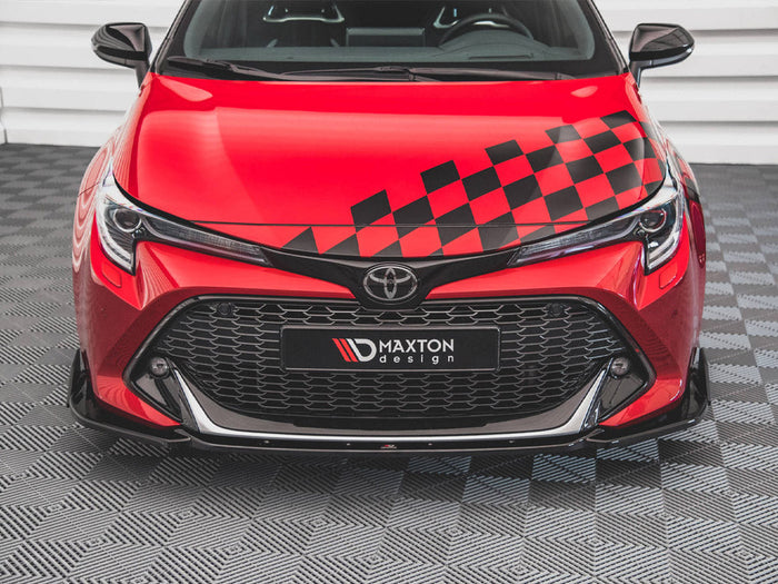 Maxton Design - Front Splitter V.1 + Flaps Toyota Corolla GR Sport XII