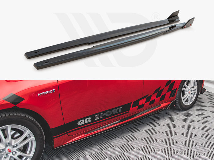 Maxton Design - SIDE SKIRTS DIFFUSERS V.1 + FLAPS TOYOTA COROLLA GR SPORT HATCHBACK XII