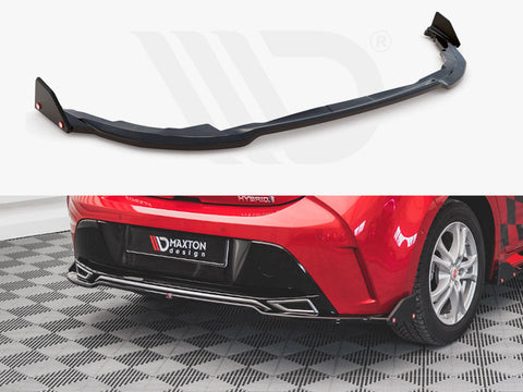 Maxton Design - CENTRAL REAR SPLITTER (+FLAPS) TOYOTA COROLLA GR SPORT HATCHBACK XII (2019-2023)