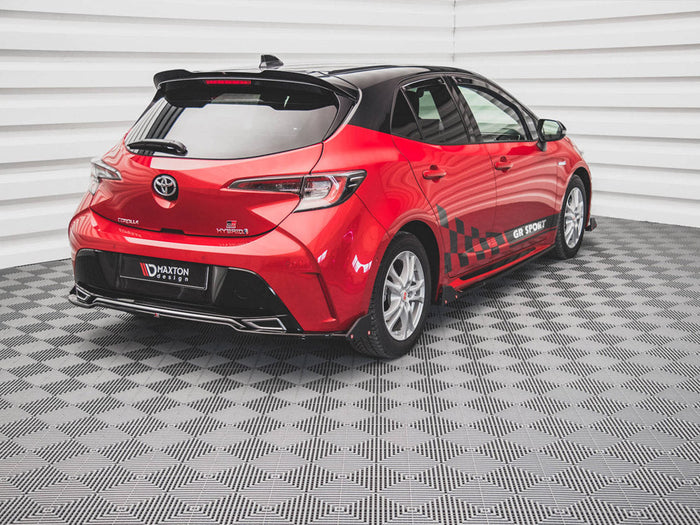 Maxton Design - CENTRAL REAR SPLITTER (+FLAPS) TOYOTA COROLLA GR SPORT HATCHBACK XII (2019-2023)