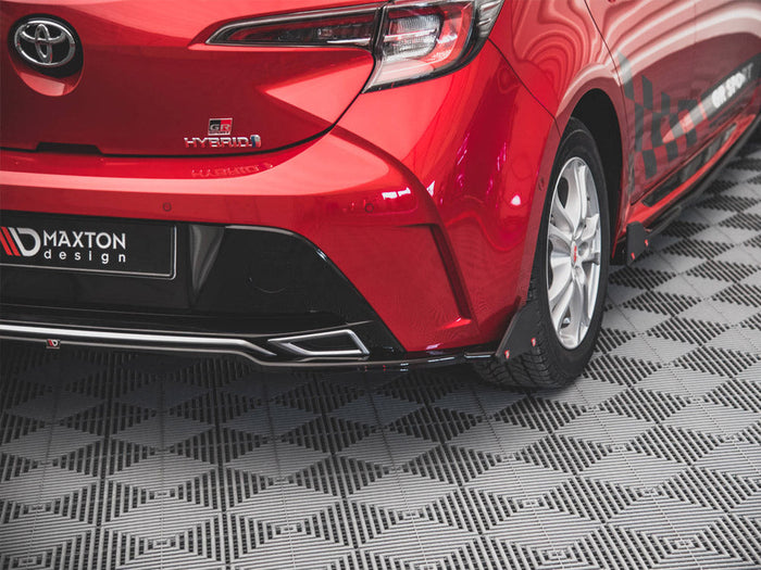 Maxton Design - CENTRAL REAR SPLITTER (+FLAPS) TOYOTA COROLLA GR SPORT HATCHBACK XII (2019-2023)