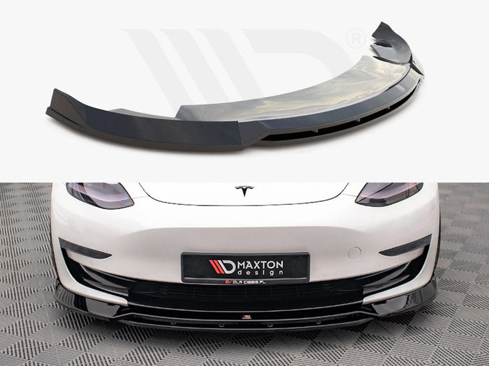 Maxton Design - FRONT SPLITTER V.3 TESLA MODEL 3 (2017-2023)