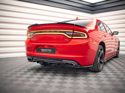Maxton Design - CENTRAL REAR SPLITTER (VERTICAL BARS) DODGE CHARGER RT MK7 FACELIFT (2014-2023)