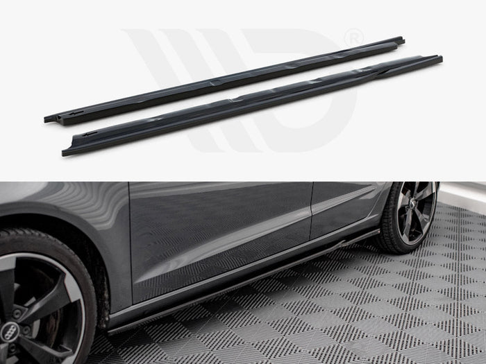 Maxton Design - SIDE SKIRTS DIFFUSERS AUDI A3 SPORTBACK 8V