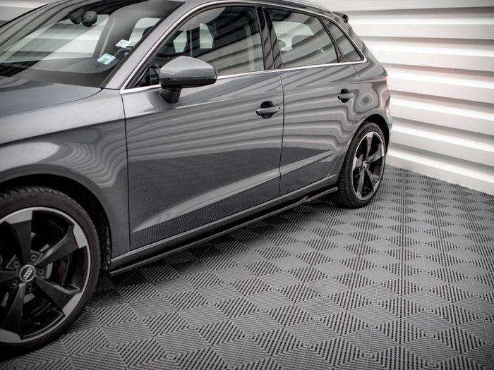 Maxton Design - SIDE SKIRTS DIFFUSERS AUDI A3 SPORTBACK 8V