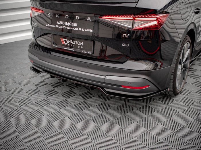 Maxton Design - CENTRAL REAR SPLITTER (VERTICAL BARS) SKODA ENYAQ IV (2020-)