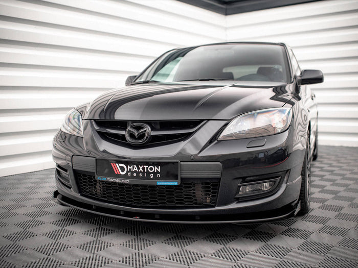 Maxton Design - STREET PRO FRONT SPLITTER V.1 (+FLAPS) MAZDA 3 MPS MK1 (2006-2008)