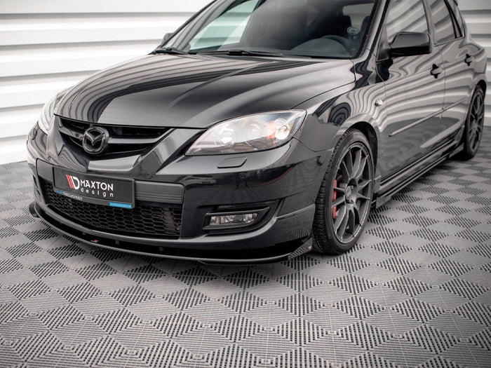 Maxton Design - STREET PRO FRONT SPLITTER V.1 (+FLAPS) MAZDA 3 MPS MK1 (2006-2008)