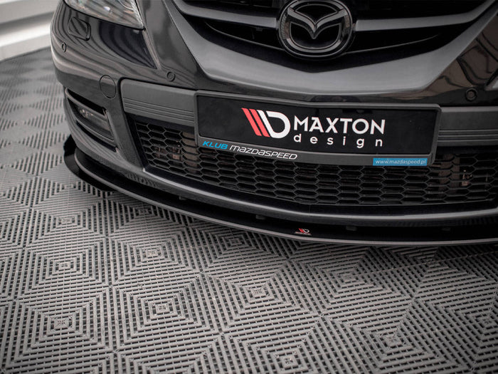 Maxton Design - STREET PRO FRONT SPLITTER V.1 (+FLAPS) MAZDA 3 MPS MK1 (2006-2008)