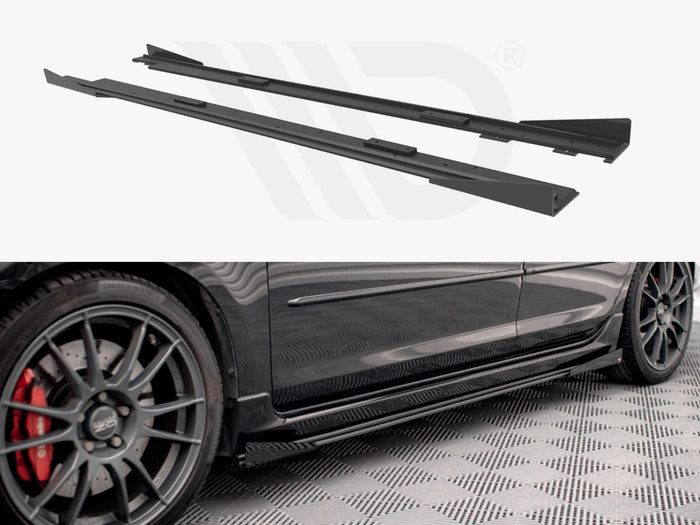 Maxton Design - STREET PRO SIDE SKIRTS DIFFUSERS (+FLAPS) MAZDA 3 MPS MK1 (2006-2008)