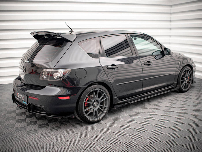 Maxton Design - STREET PRO SIDE SKIRTS DIFFUSERS (+FLAPS) MAZDA 3 MPS MK1 (2006-2008)