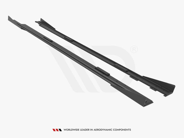 Maxton Design - STREET PRO SIDE SKIRTS DIFFUSERS (+FLAPS) MAZDA 3 MPS MK1 (2006-2008)