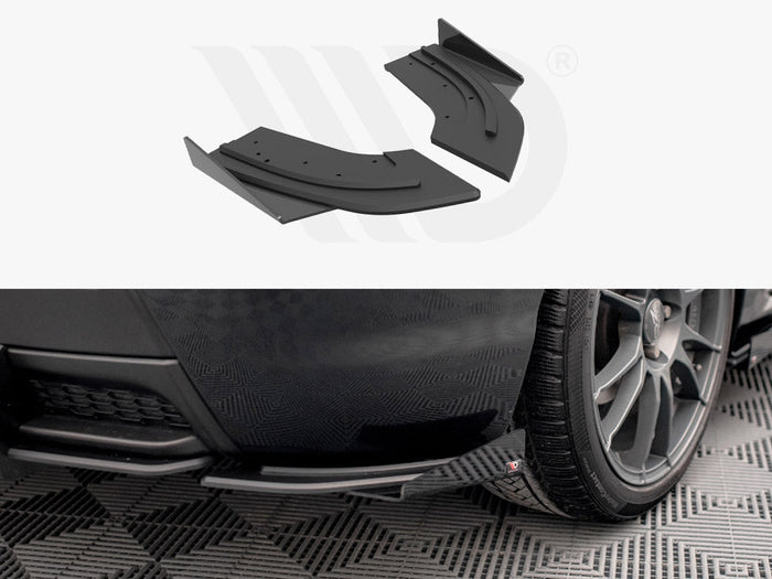 Maxton Design - STREET PRO REAR SIDE SPLITTERS (+FLAPS) MAZDA 3 MPS MK1 (2006-2008)