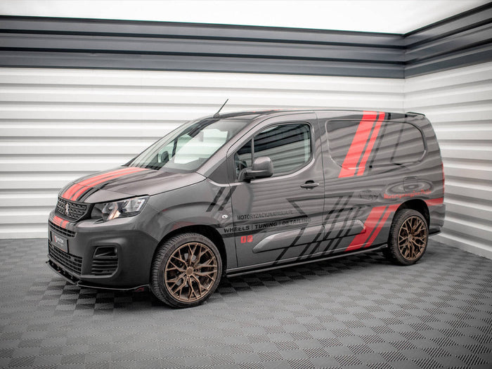 Maxton Design - SIDE SKIRTS DIFFUSERS PEUGEOT PARTNER MK3 (2018-)