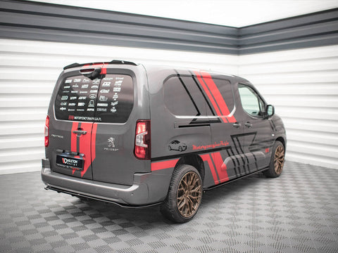 Maxton Design - CENTRAL REAR SPLITTER (VERTICAL BARS) PEUGEOT PARTNER MK3 (2018-)