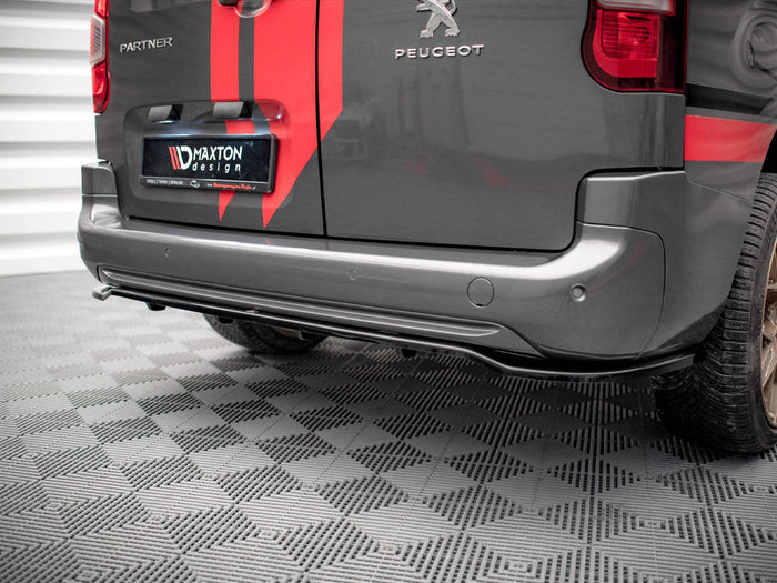 Maxton Design - CENTRAL REAR SPLITTER (VERTICAL BARS) PEUGEOT PARTNER MK3 (2018-)