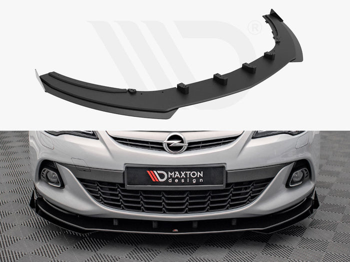 Maxton Design - STREET PRO FRONT SPLITTER V.1 (+FLAPS) OPEL ASTRA GTC OPC-LINE J (2011-2018)