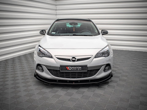 Maxton Design - STREET PRO FRONT SPLITTER V.1 (+FLAPS) OPEL ASTRA GTC OPC-LINE J (2011-2018)