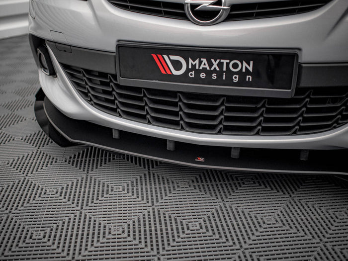 Maxton Design - STREET PRO FRONT SPLITTER V.1 (+FLAPS) OPEL ASTRA GTC OPC-LINE J (2011-2018)